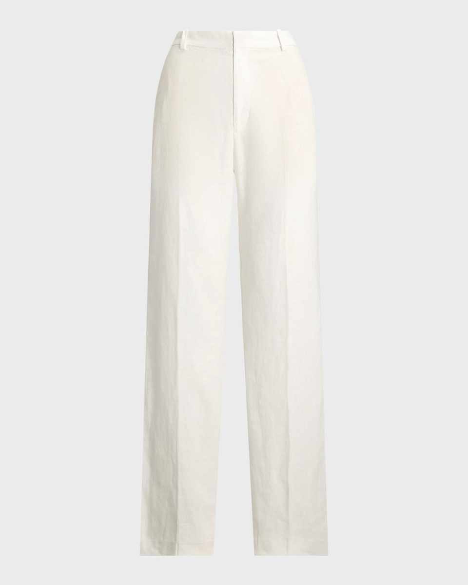 Linen Wide-Leg Pants